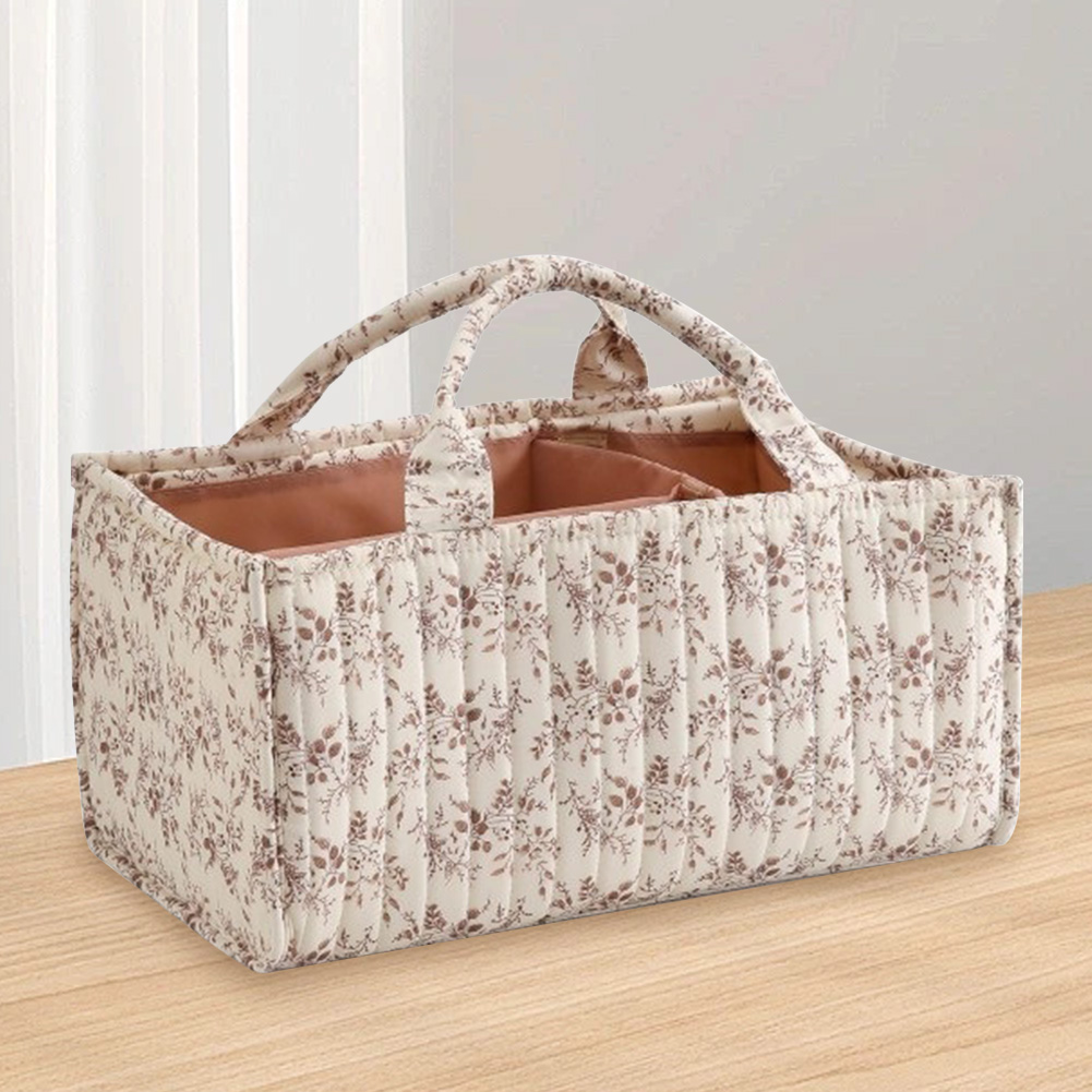Baby Nursery Basket - Cesta de Almacenamiento Floral para Guardería