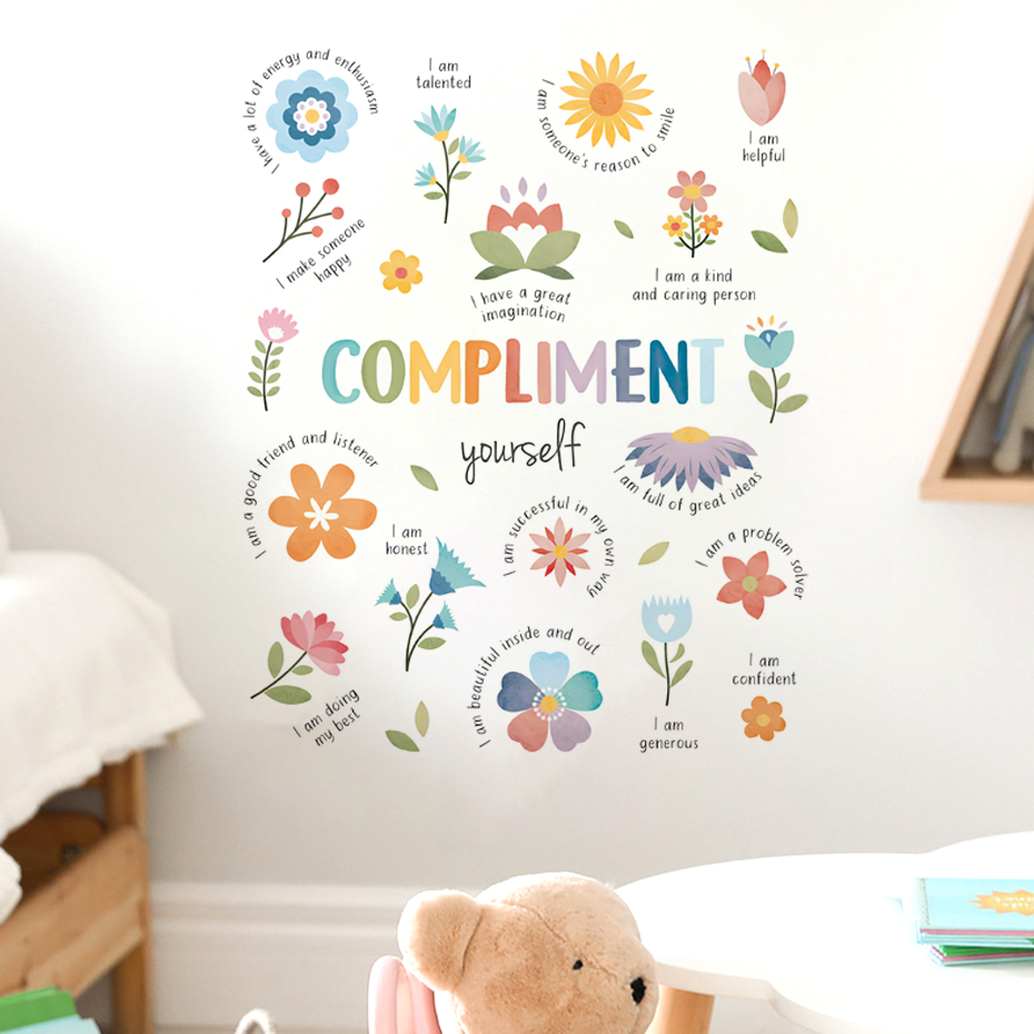 Baby Nursery Package - Pegatina de pared de acuarela con