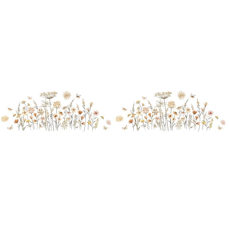 Baby Nursery Wallpaper Girl - 【EFICIENTE】2 pegatinas de pared con diseño
