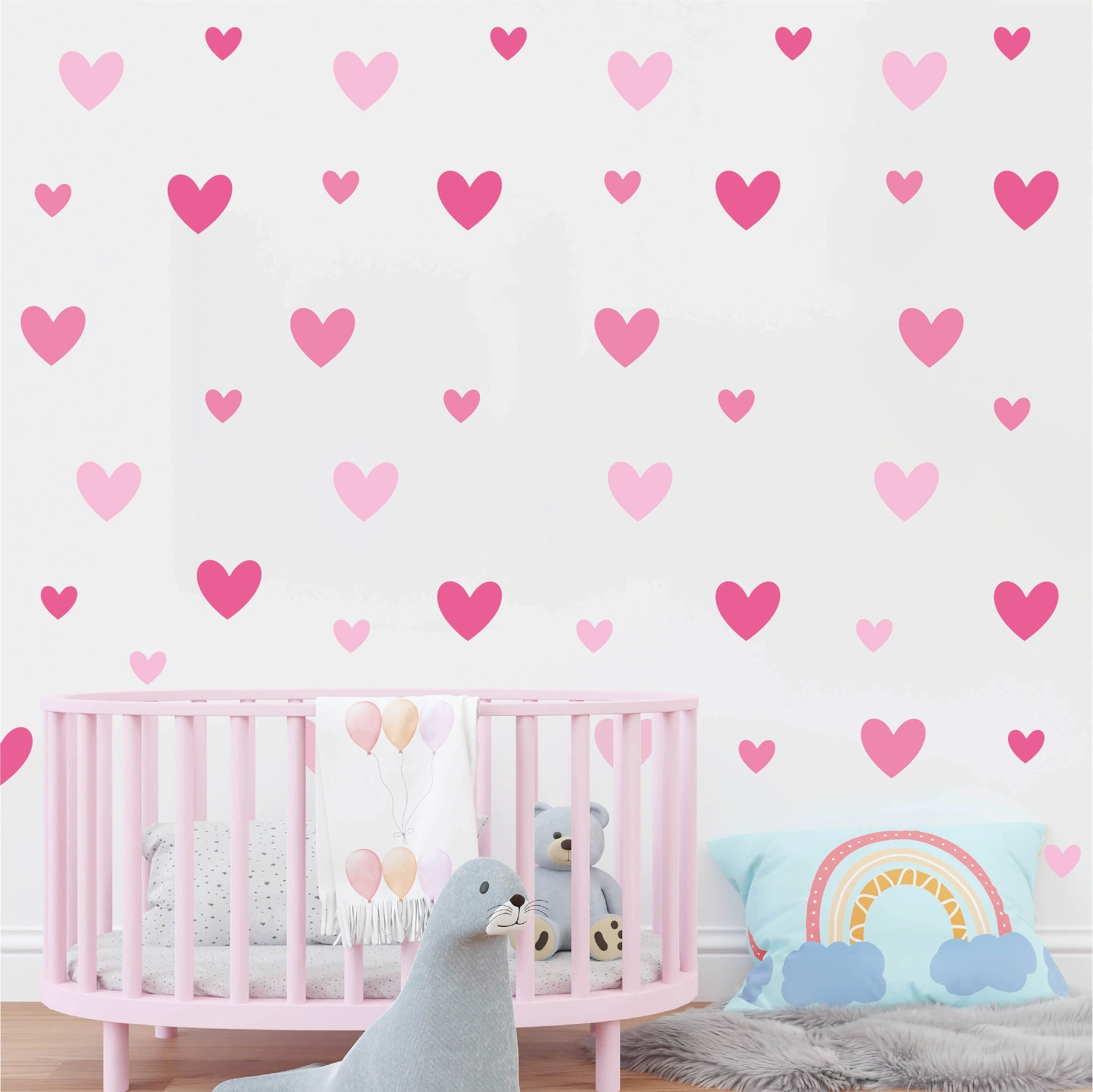 Baby Nursery Wallpaper Girl - 170 Uds = 10 hojas de