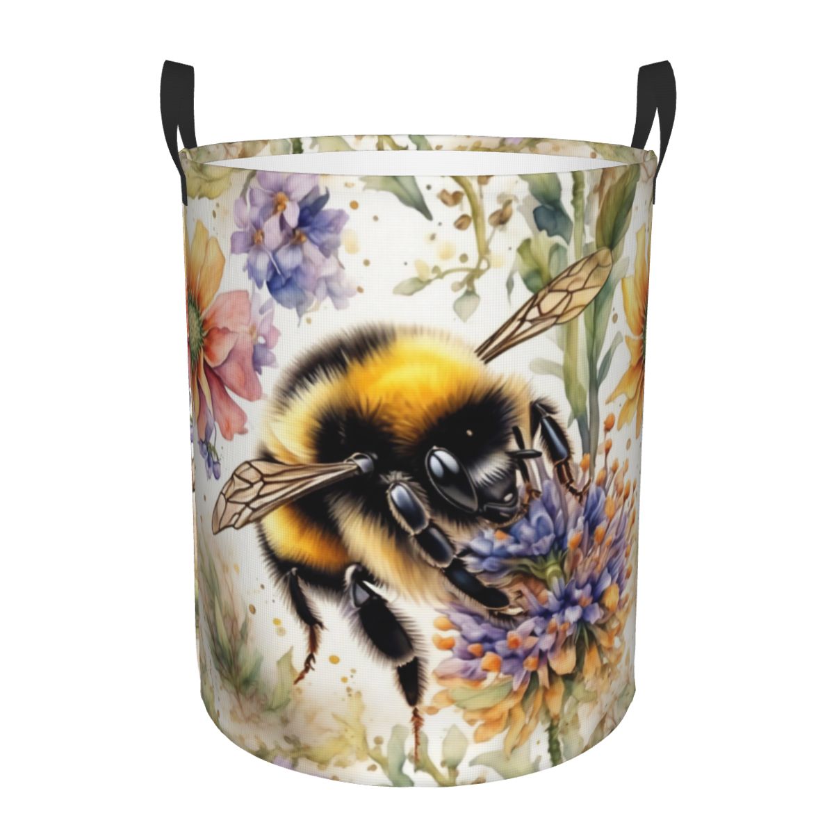 Baby Nursery Laundry Basket - Cesta de lavandería con estampado Floral