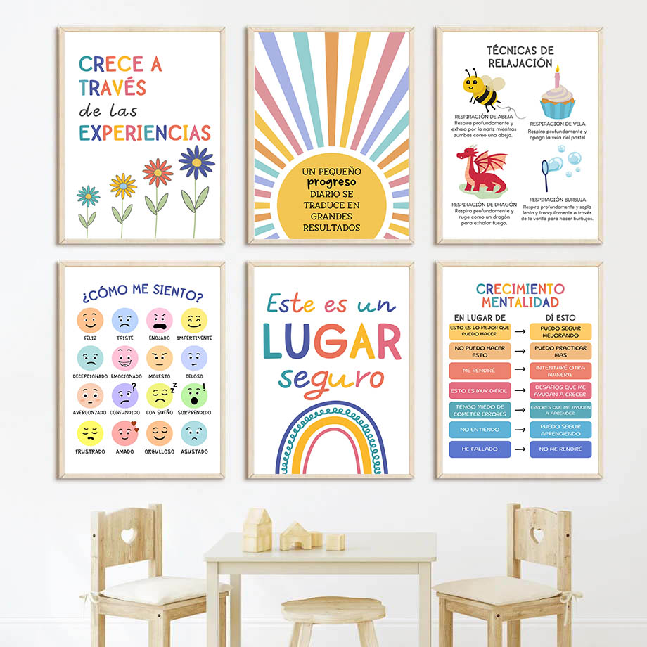 Baby Nursery In Spanish - Lema educativo en español: Arcoíris y