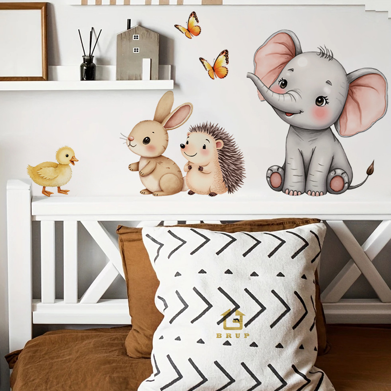 Baby Nursery Decals - Adhesivo de pared de animales de