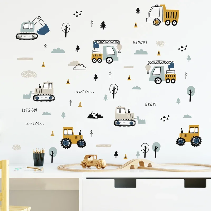 Baby Nursery Decals - Pegatinas de pared de camión de