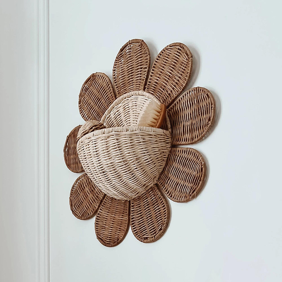 Baby Nursery Basket - Cesta colgante tejida a mano con