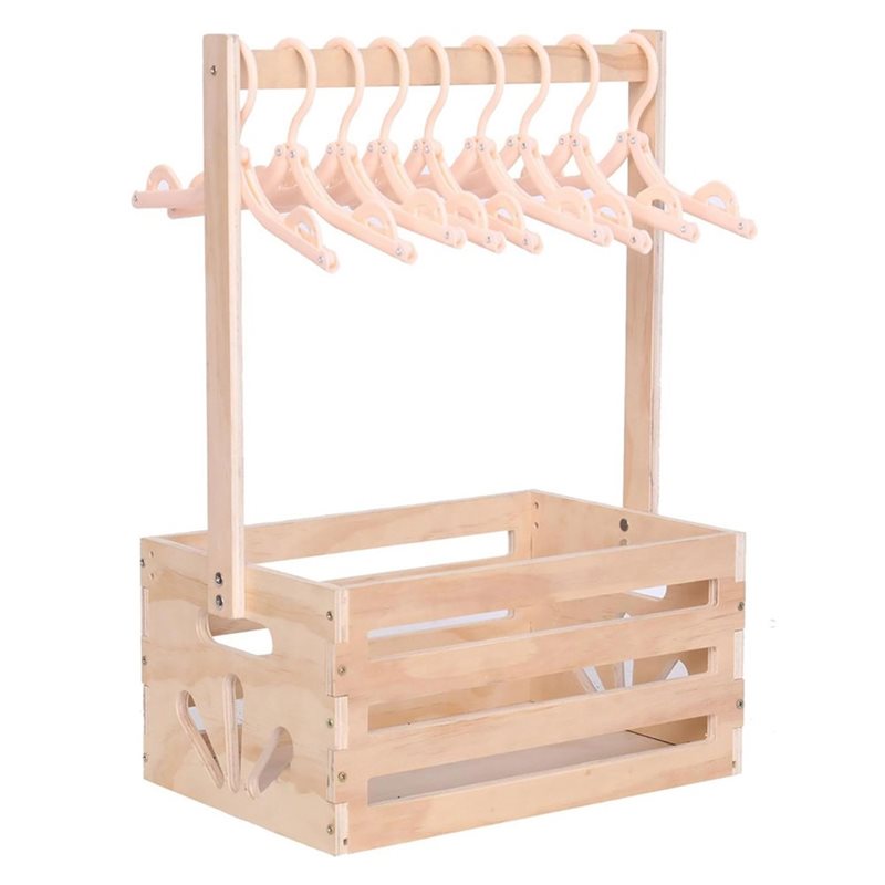 Baby Nursery Basket - Cesta de regalo de madera para
