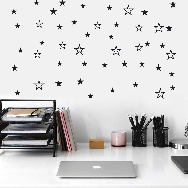 Baby Nursery Decals - Pegatina de pared de estrellas sólidas