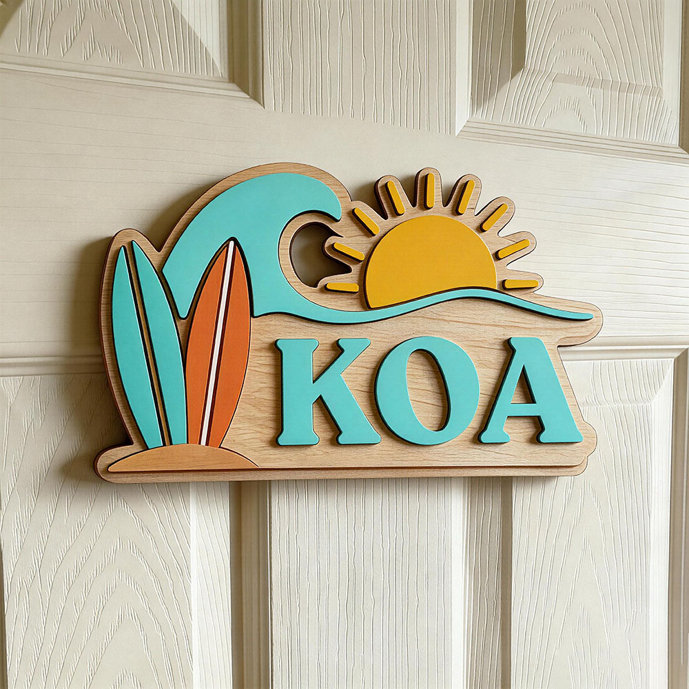 Baby Nursery Name Sign - Letrero de puerta personalizado con nombre