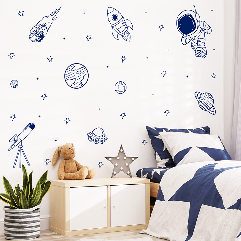 Baby Nursery Furniture - Pegatina de pared autoadhesiva con diseño