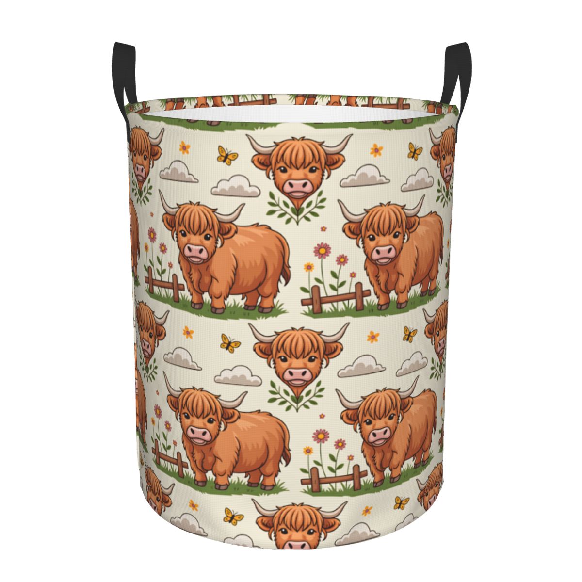 Baby Nursery Laundry Basket - Cesto de Ropa Plegable con Diseño