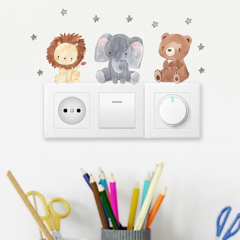 Baby Nursery Wallpaper Girl - Pegatinas de pared de animales del