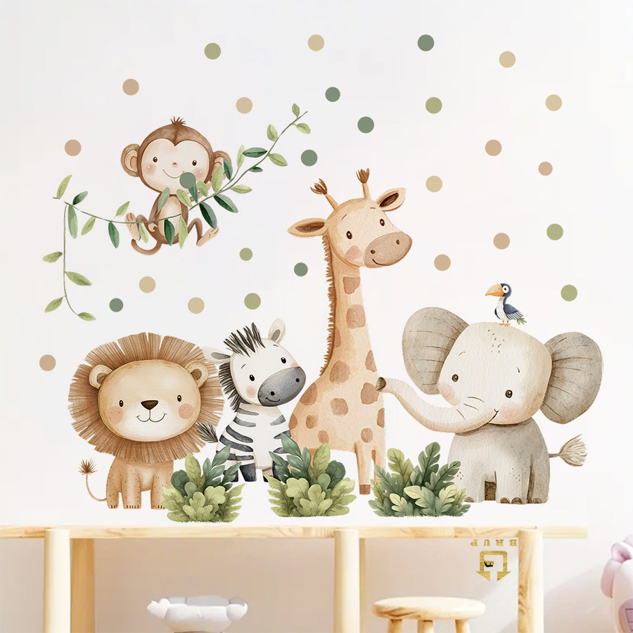 Pegatinas de pared de animales - Baby Nursery Furniture reseña y precio