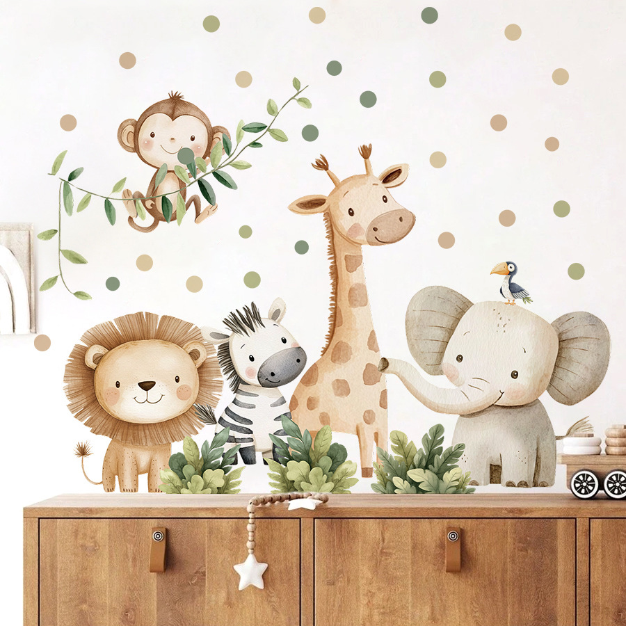 Pegatinas de pared de animales - Baby Nursery Furniture reseña y precio