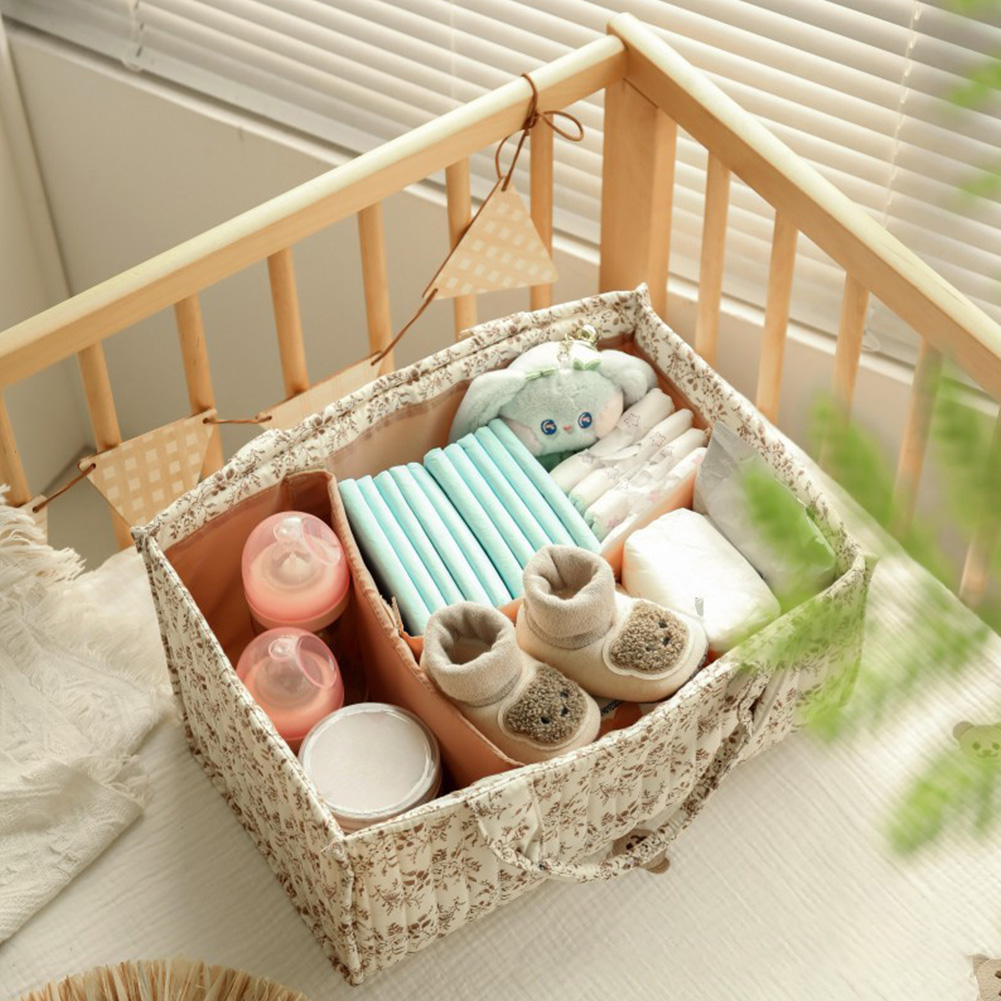 Cesta de Almacenamiento Floral - Baby Nursery Basket reseña y precio