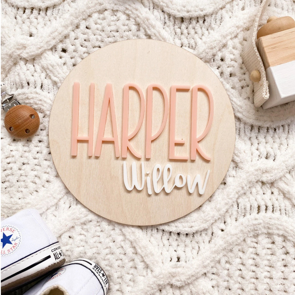 Placa de anuncio de nacimiento - Baby Nursery reseña y precio