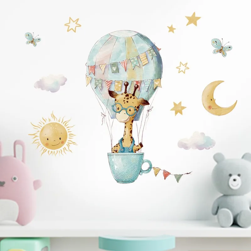 Pegatinas de pared de jirafa d - Baby Nursery Wallpaper Girl reseña y precio