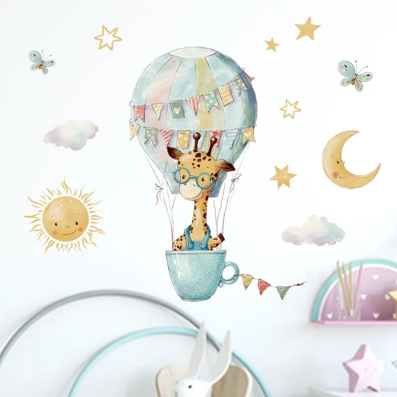 Pegatinas de pared de jirafa d - Baby Nursery Wallpaper Girl reseña y precio