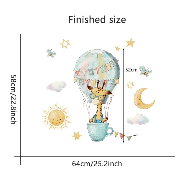Pegatinas de pared de jirafa d - Baby Nursery Wallpaper Girl reseña y precio