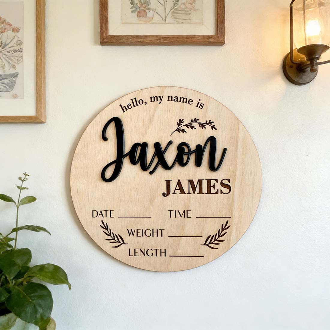 1 Pieza de Letrero Personaliza - Baby Nursery Name Sign reseña y precio