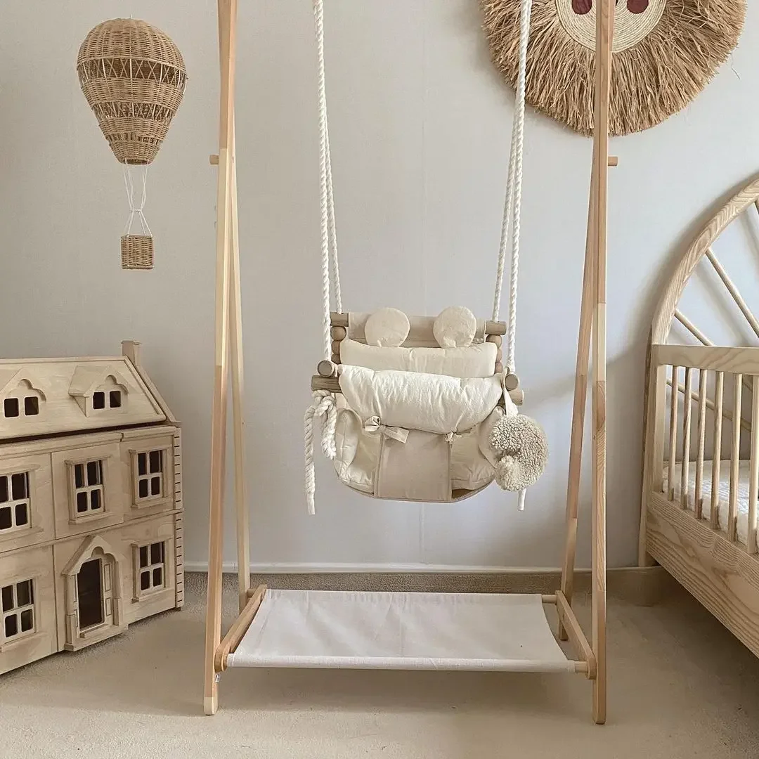 Columpio colgante de interior  - Baby Nursery Basket reseña y precio