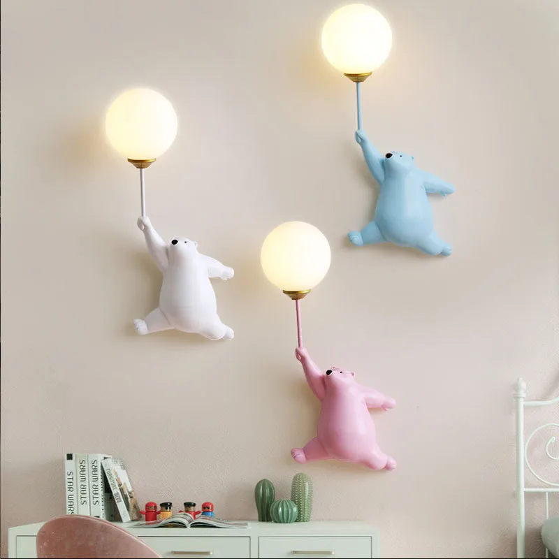 Aplique LED de oso Polar de di - Baby Nursery Wall Lights reseña y precio
