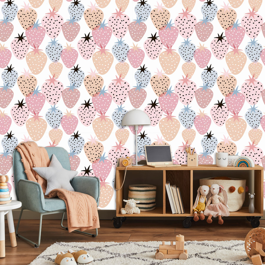 Papel Tapiz con Diseño de Fres - Baby Nursery Wallpaper Girl reseña y precio