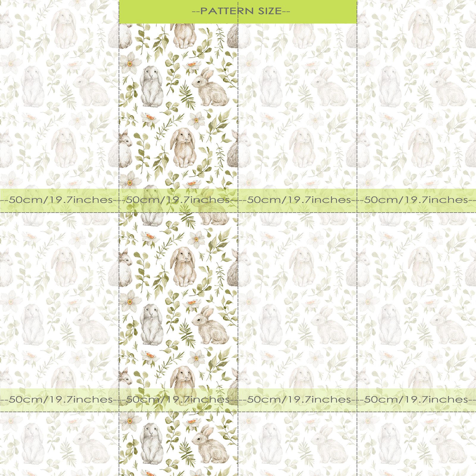 Papel tapiz de conejito, papel - Baby Nursery Wallpaper Girl reseña y precio