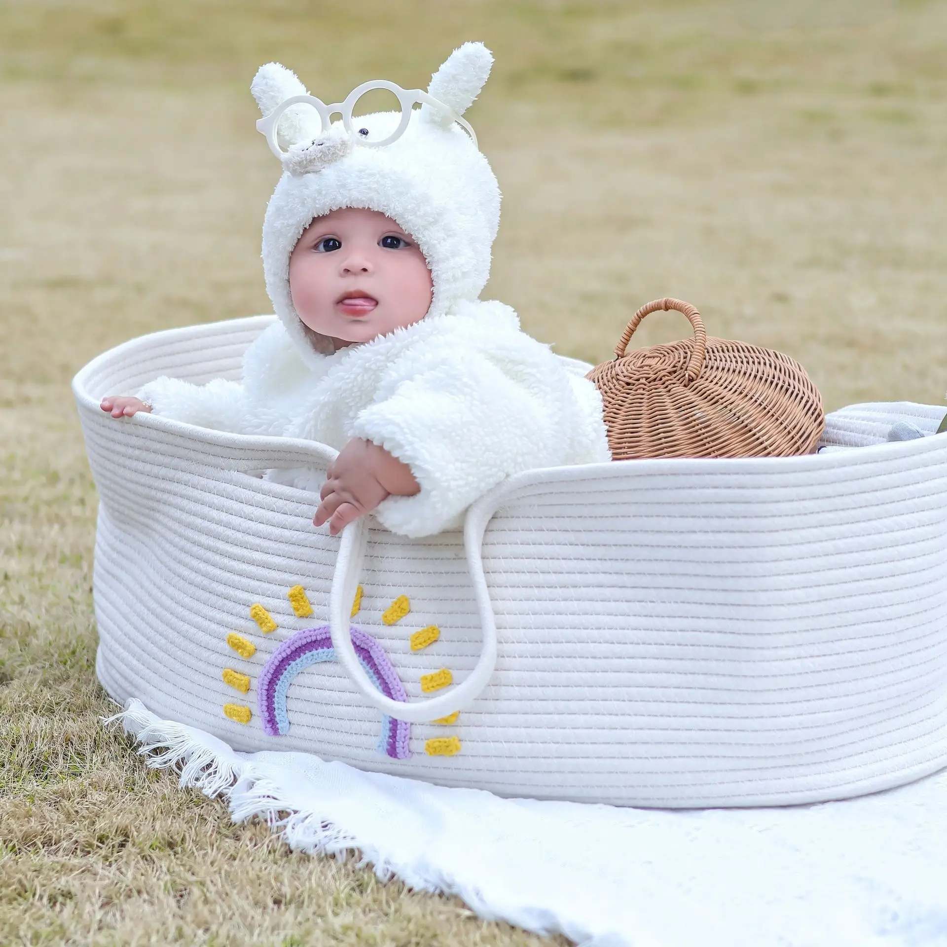 Cesta de transporte portátil p - Baby Nursery Basket reseña y precio