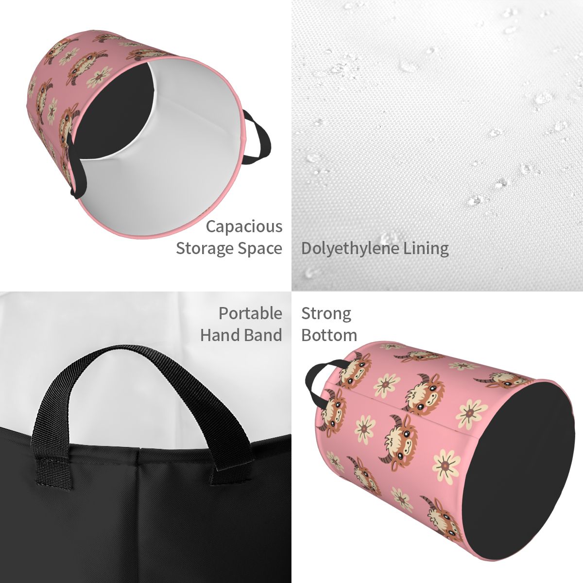 Cesta de Ropa Plegable con Dis - Baby Nursery Laundry Basket reseña y precio