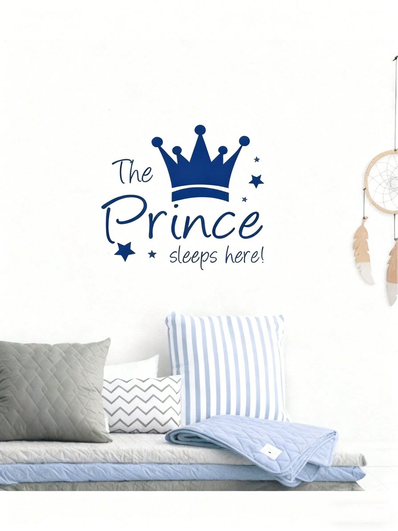Pegatina de pared de corona de - Baby Nursery Wallpaper Girl reseña y precio