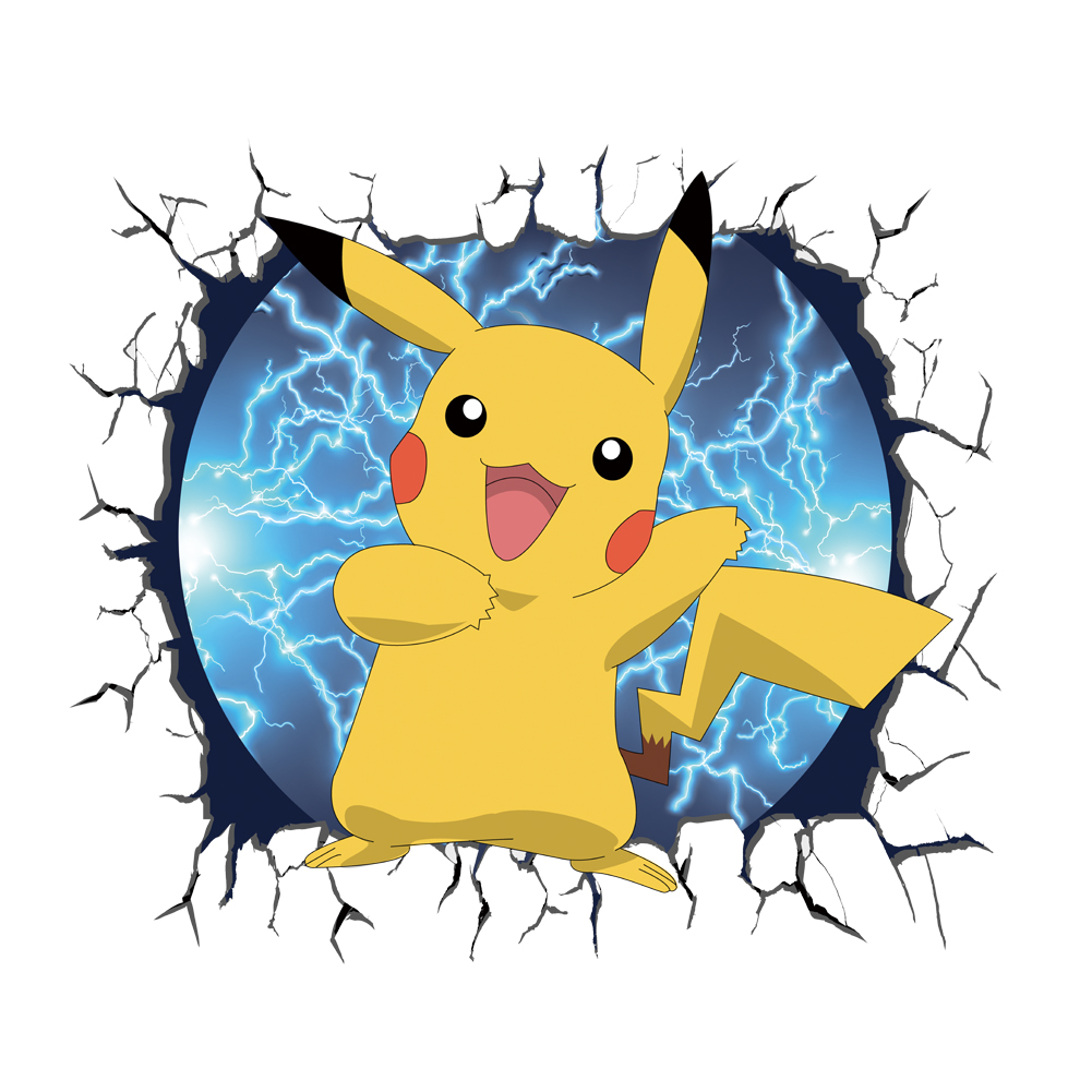 Pegatina de pared de Pikachu d - Baby Nursery Decals reseña y precio