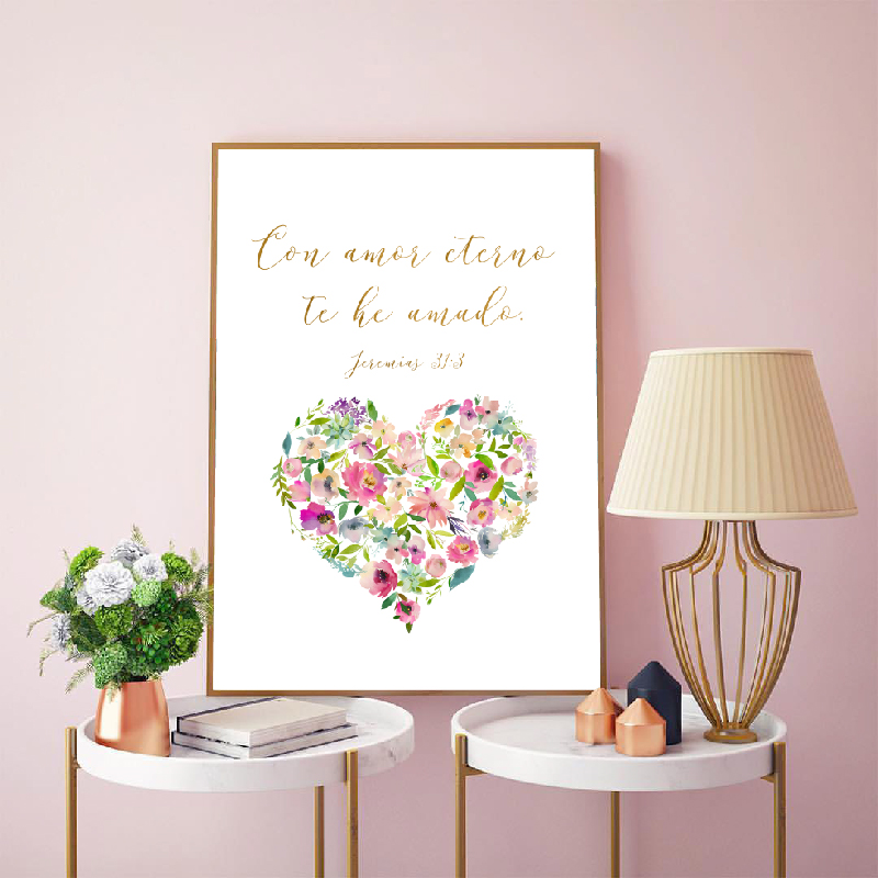 Póster con Versículos Bíblicos - Baby Nursery In Spanish reseña y precio