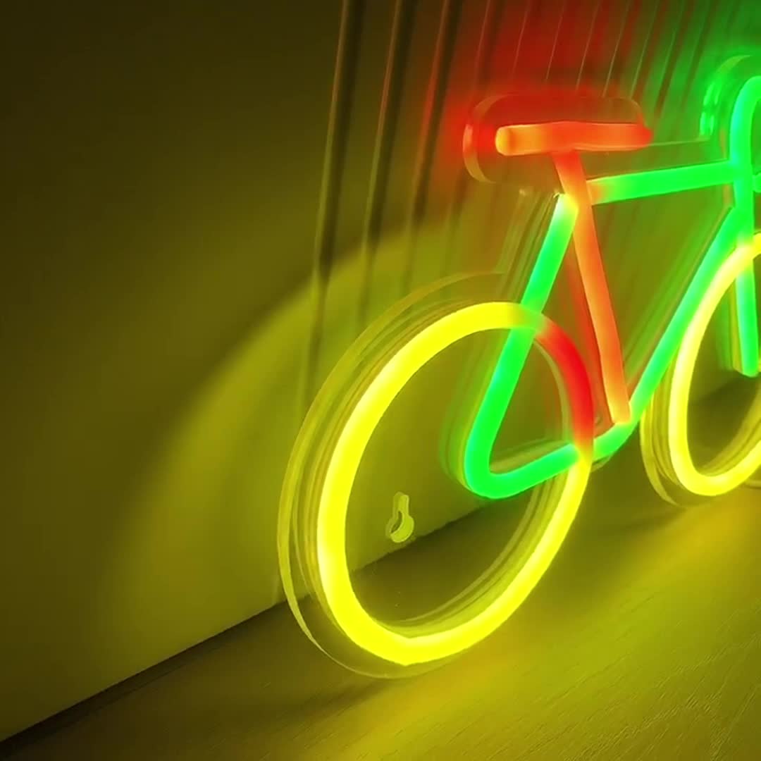 Letrero de neón LED para bicic - Baby Nursery Wall Lights reseña y precio