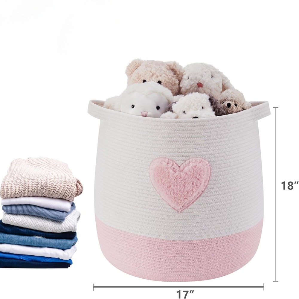 Cesto para la colada rosa para - Baby Nursery Laundry Basket reseña y precio