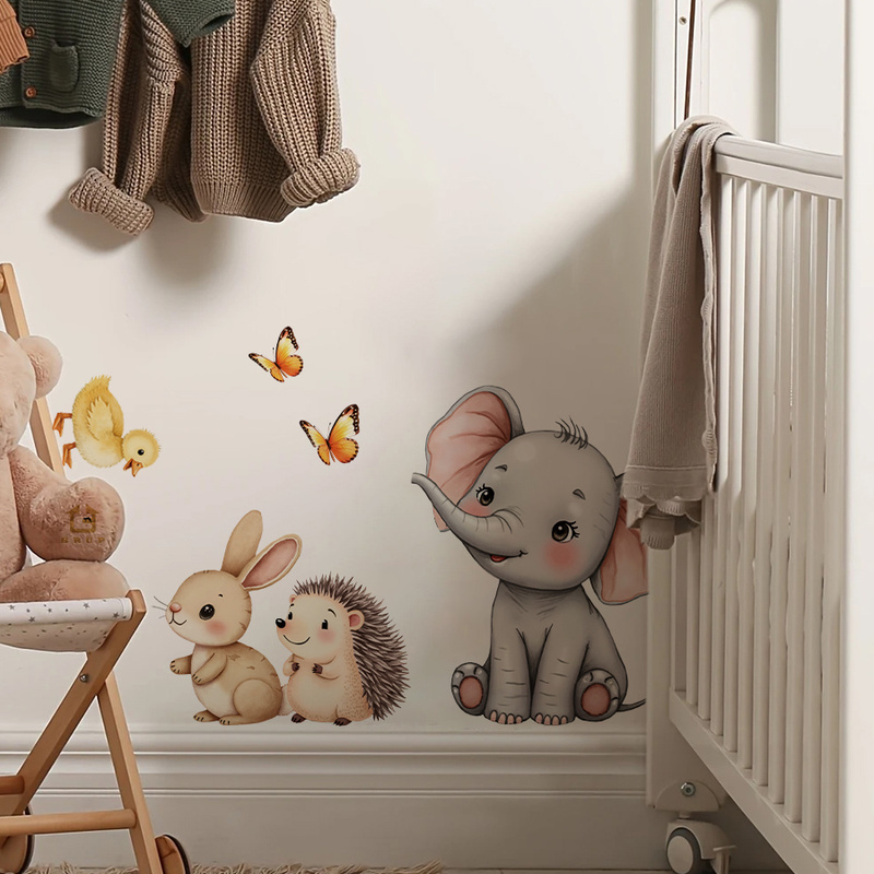 Adhesivo de pared de animales  - Baby Nursery Decals reseña y precio