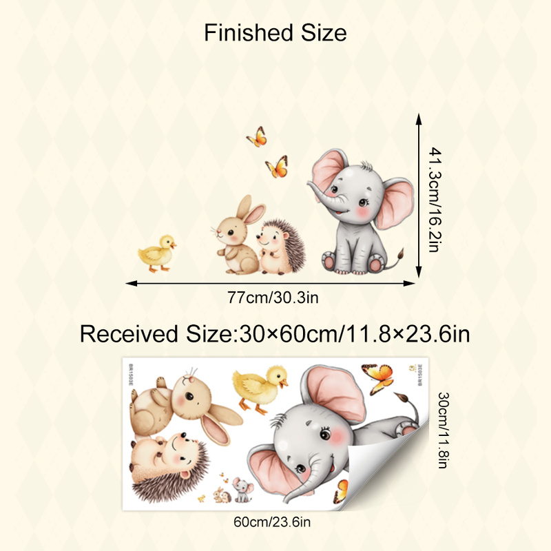 Adhesivo de pared de animales  - Baby Nursery Decals reseña y precio