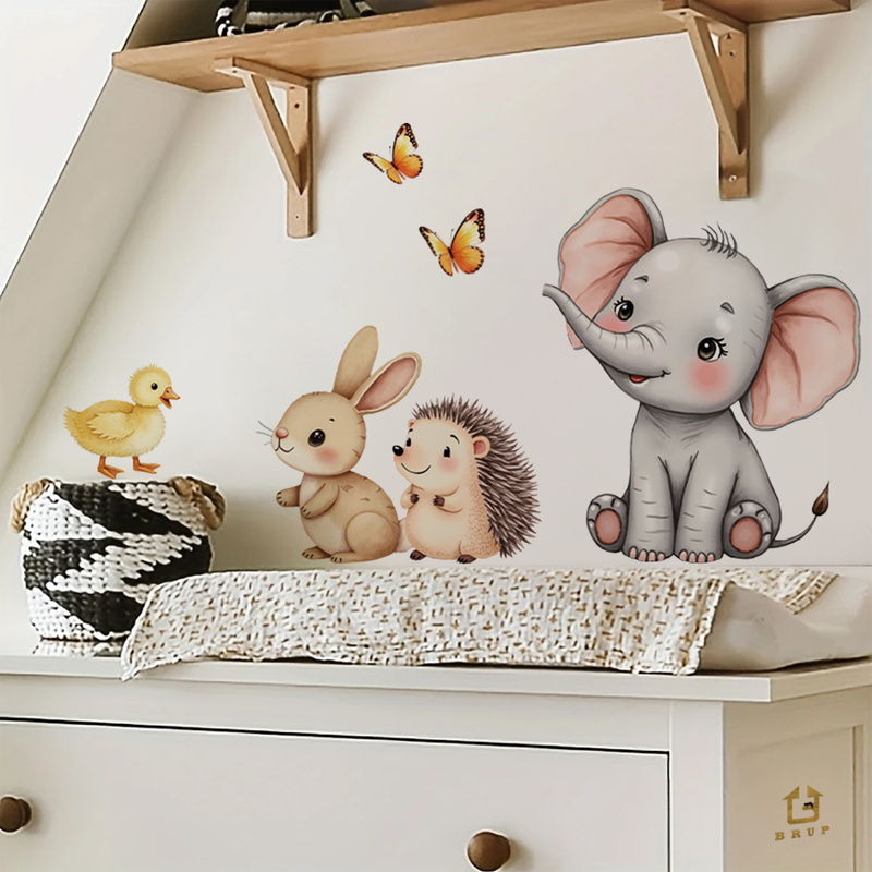 Adhesivo de pared de animales  - Baby Nursery Decals reseña y precio