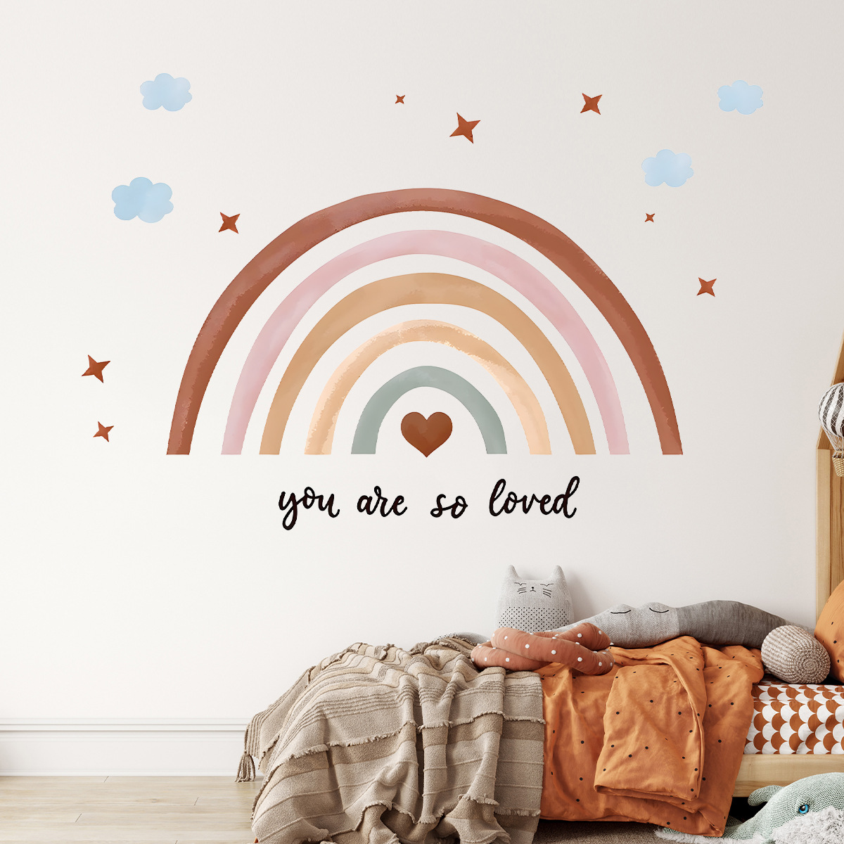 Adhesivo de pared de arcoíris  - Baby Nursery Wallpaper Girl reseña y precio