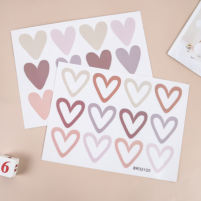 Pegatina de pared de corazones - Baby Nursery Wallpaper Girl reseña y precio
