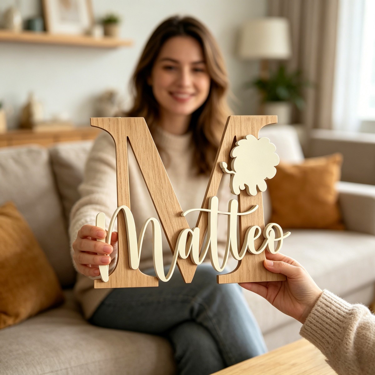 1 Pieza de Placa de Madera Per - Baby Nursery reseña y precio