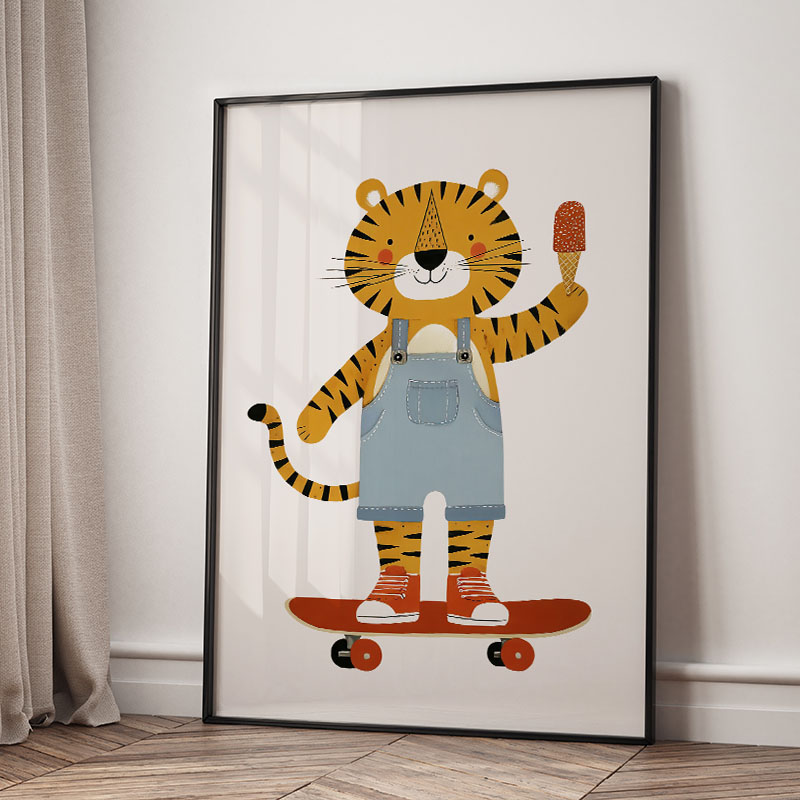 Divertidos Cuadros de Dibujos  - Baby Nursery Animal Prints reseña y precio