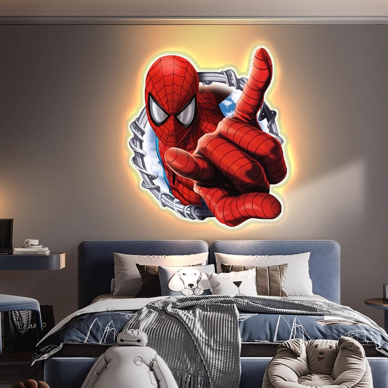Letrero LED de Spider-Man para - Baby Nursery Wall Lights reseña y precio