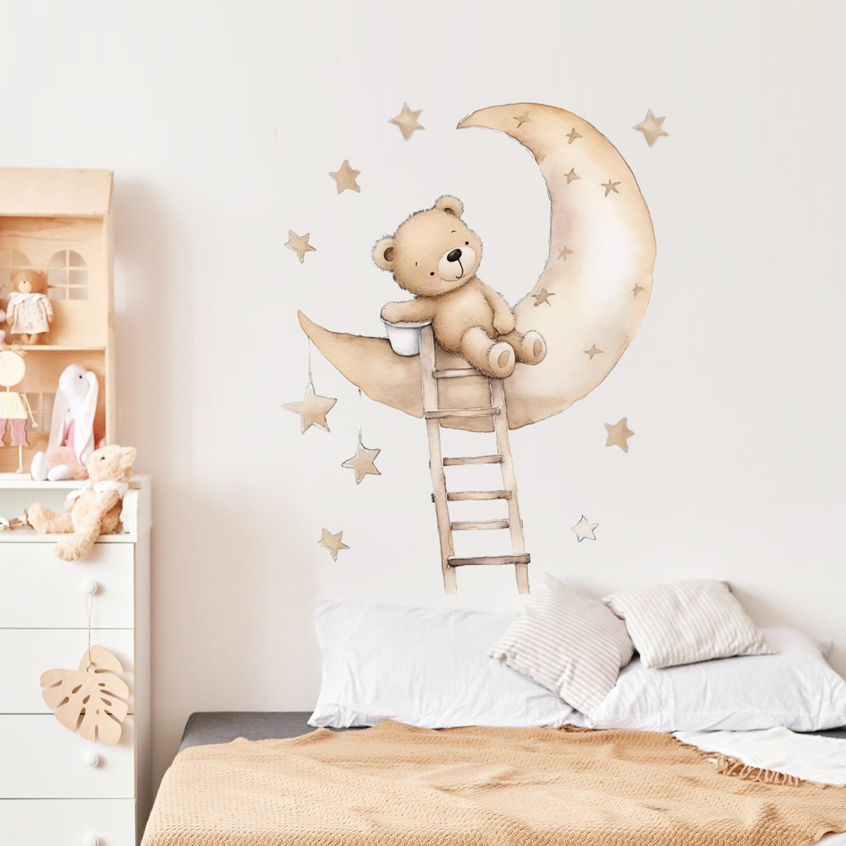 Pegatinas de pared de estrella - Baby Nursery Wallpaper Girl reseña y precio