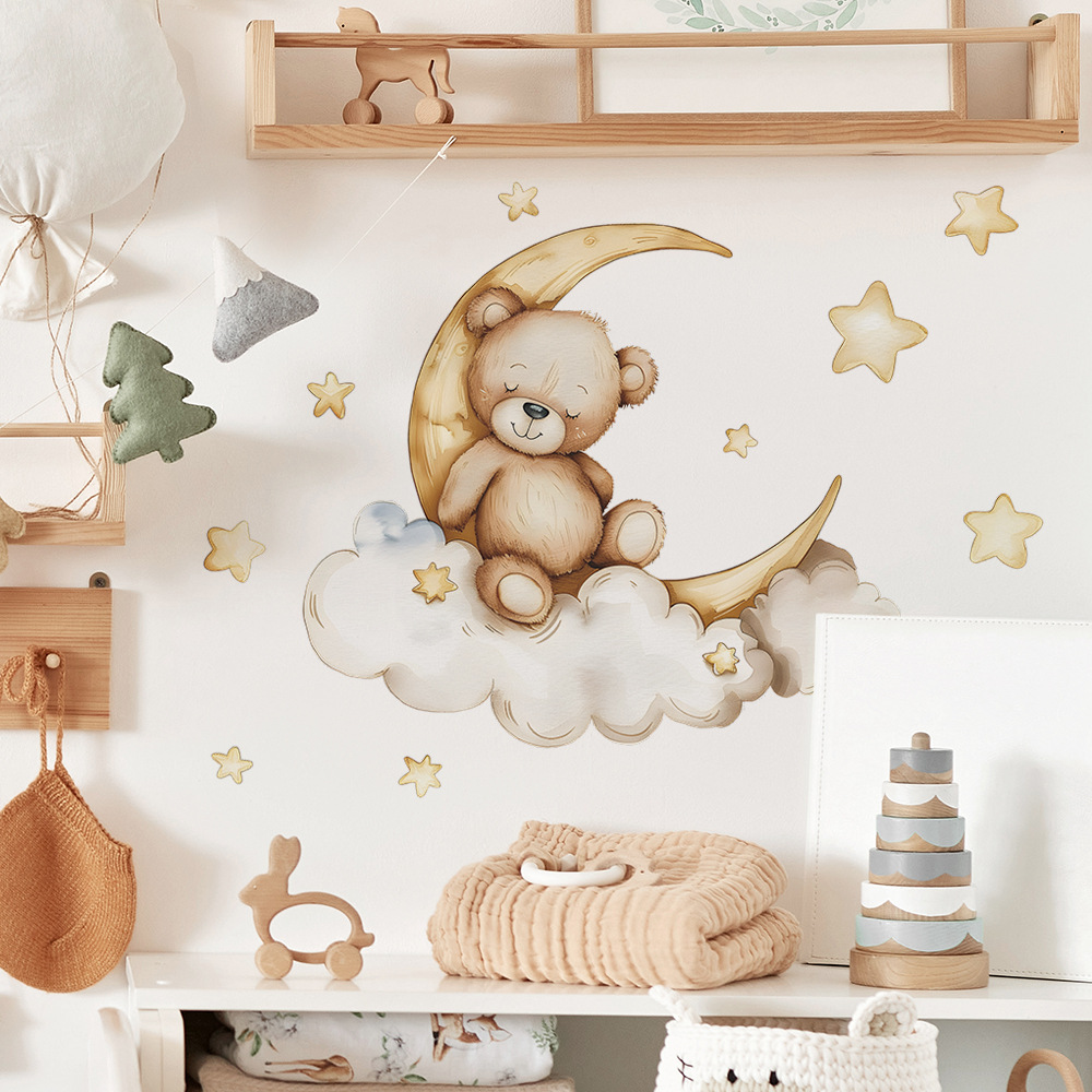 Pegatinas de pared de estrella - Baby Nursery Wallpaper Girl reseña y precio