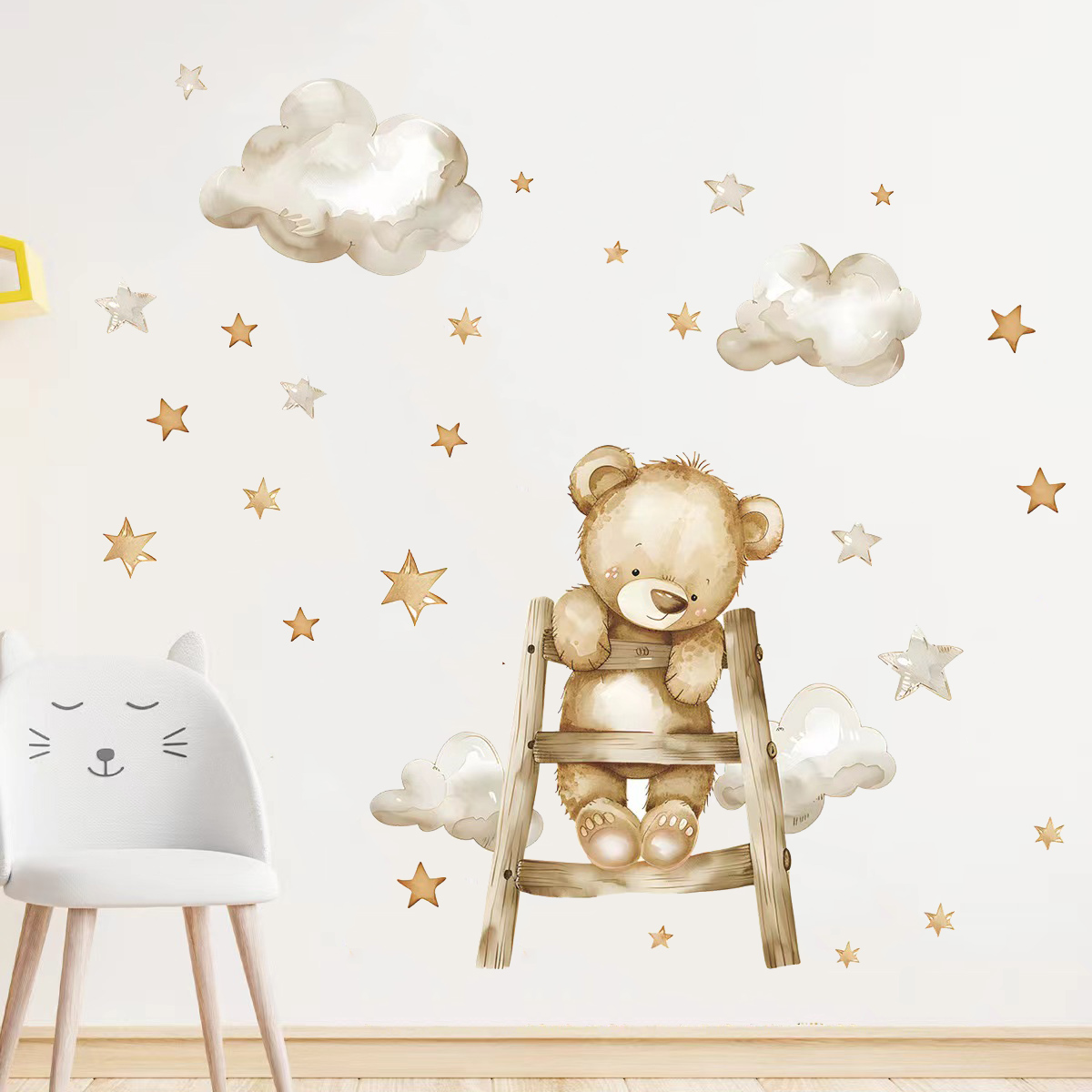 Pegatinas de pared de estrella - Baby Nursery Wallpaper Girl reseña y precio