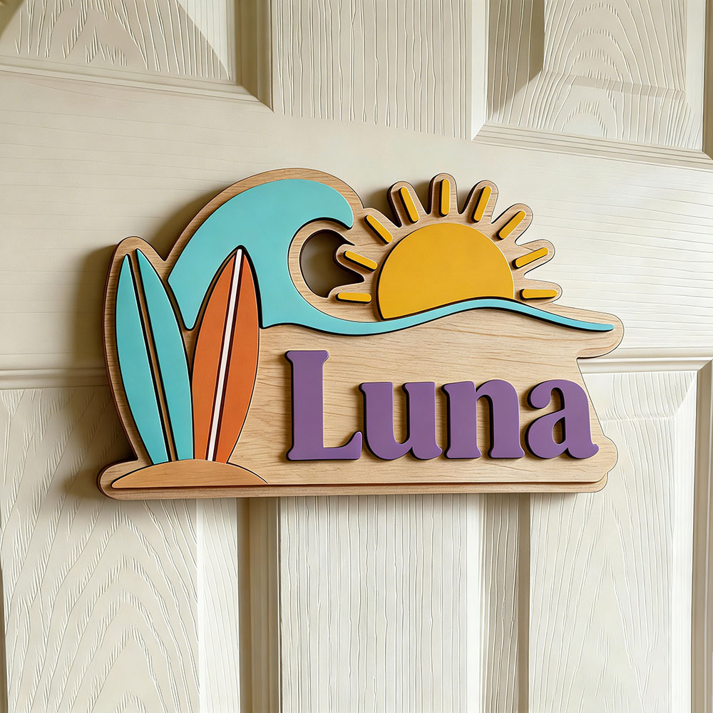 Letrero de puerta personalizad - Baby Nursery Name Sign reseña y precio