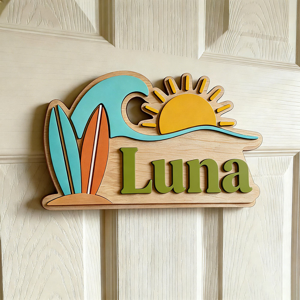 Letrero de puerta personalizad - Baby Nursery Name Sign reseña y precio