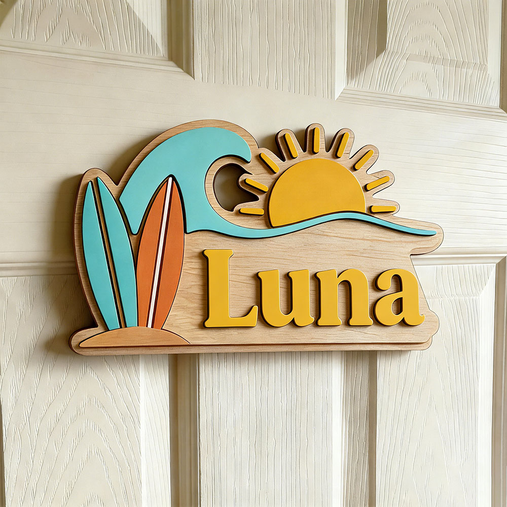 Letrero de puerta personalizad - Baby Nursery Name Sign reseña y precio