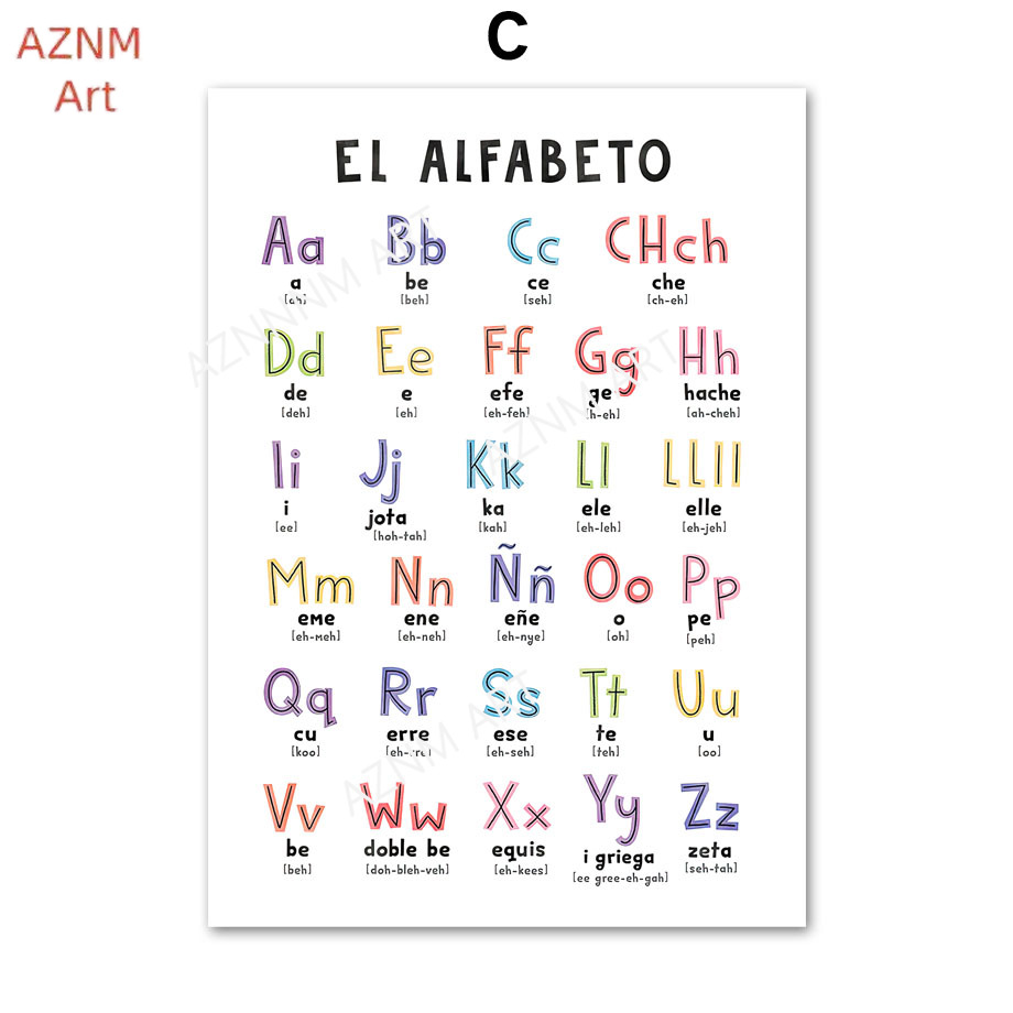 1 unidad de alfabeto español e - Baby Nursery In Spanish reseña y precio
