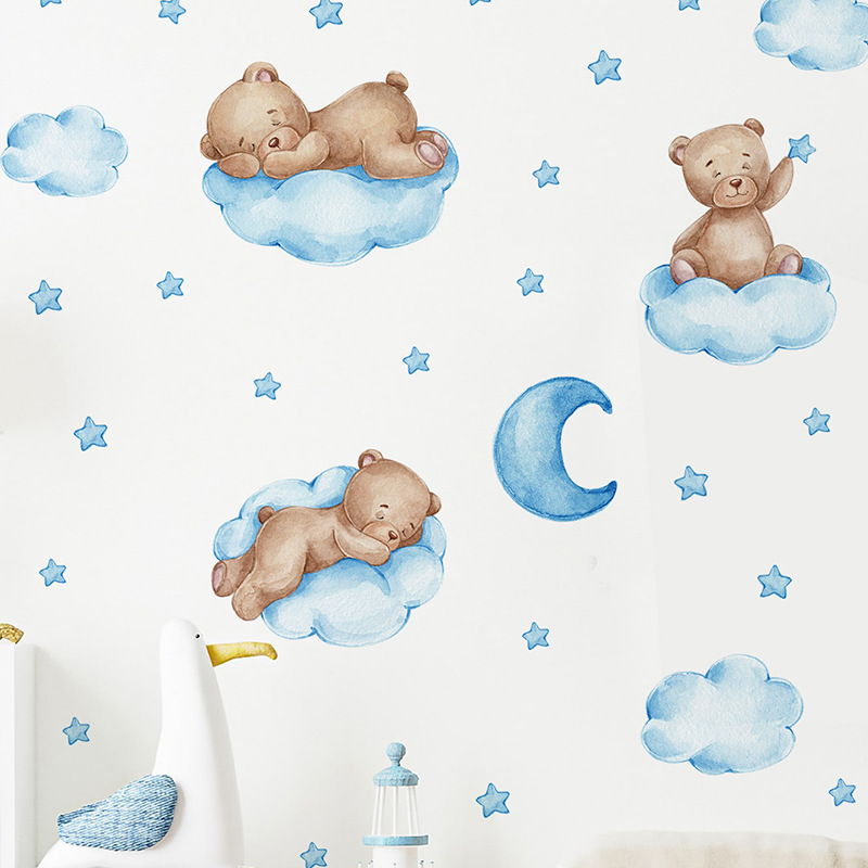 Pegatinas de pared de Luna y o - Baby Nursery Wallpaper Girl reseña y precio